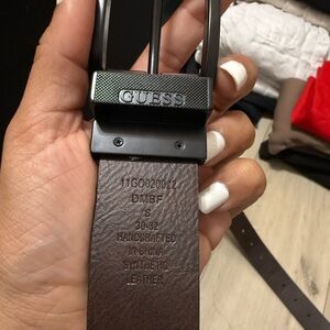 Guess Black Buckle with Brown Strap Belt